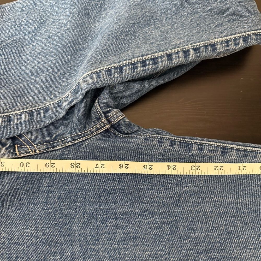 Levi's Wedgie Straight Jeans Womens 24 Blue Premium Button Fly Medium Wash Denim - Picture 14 of 14